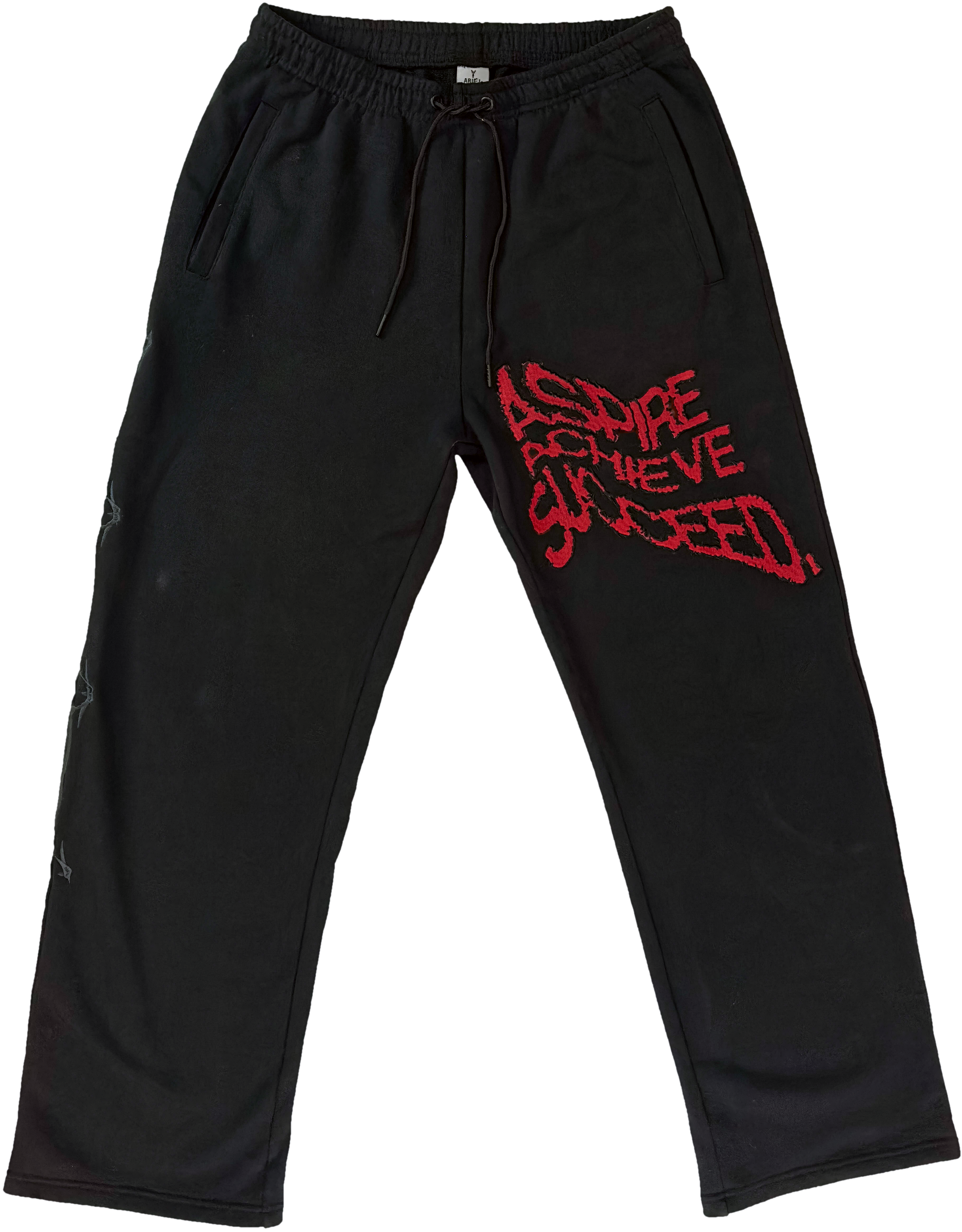 EMBROIDERED FRENCH TERRY SWEATPANT
